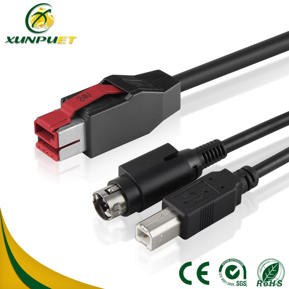 Customized Connect Data Power USB Computer Cable for Cash Register