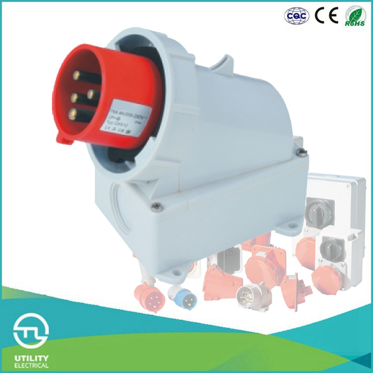 IP67 Waterproofing Male Plug for Industrial Plug Socket Electrical Connector