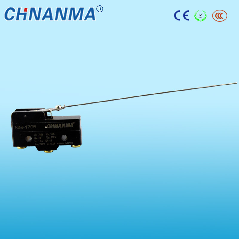 10A 125VAC Waterproof Lever Long Roller Micro Switch