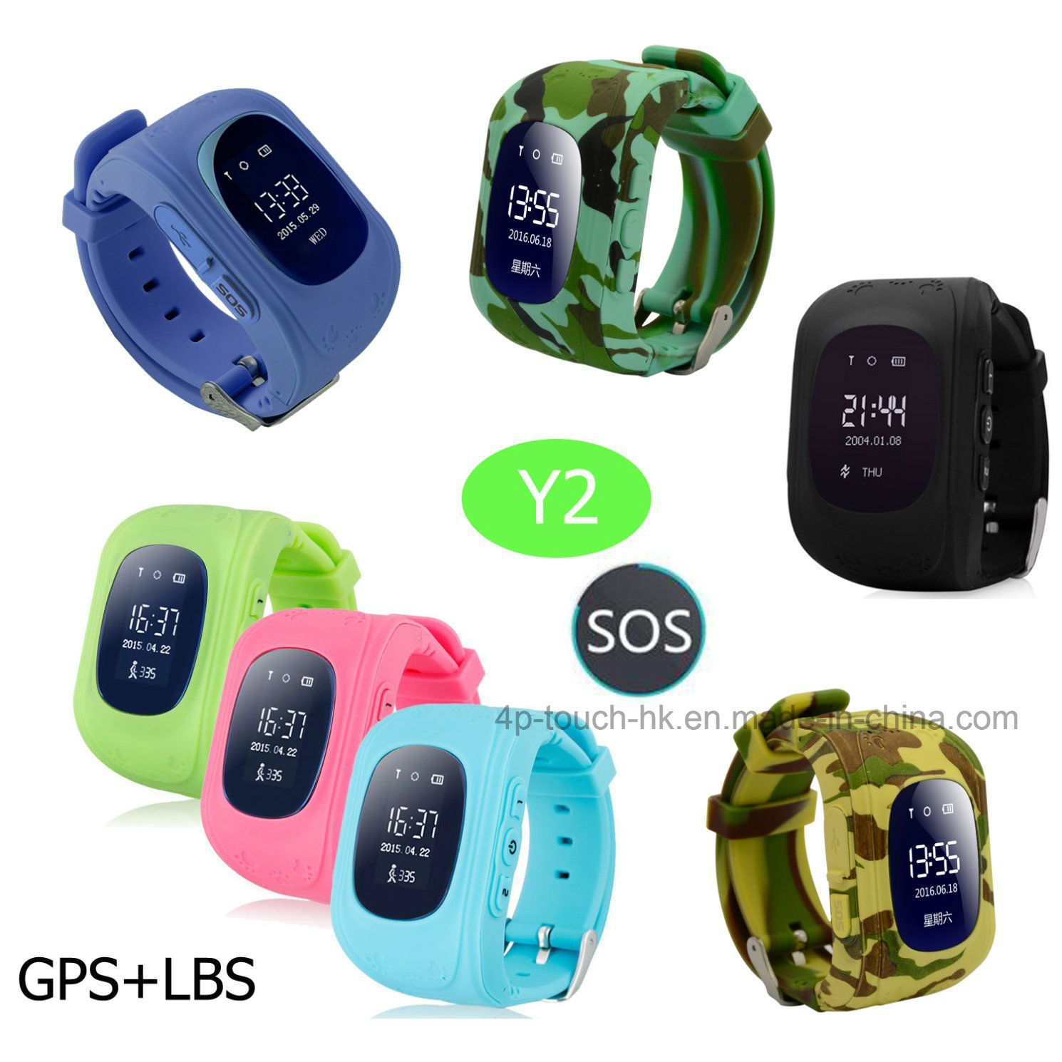 Kids GPS Watch Tracker with Sos Button (Y2)