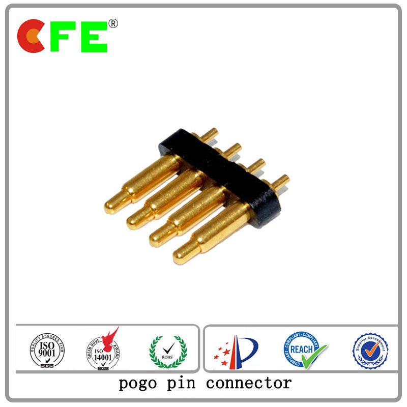 2.54 Pitch 4pin DIP Pogo Pin Connector