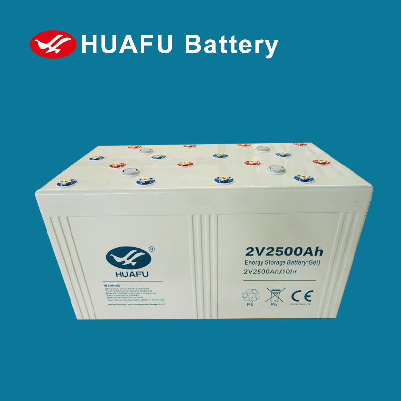 2V 2500ah Rechargeable AGM Lead Battery Deep Cycle Battery