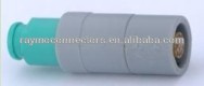 Plastic Circular Connector / Free Socket with Cable Collet and Nut for Fixing Bend Relief