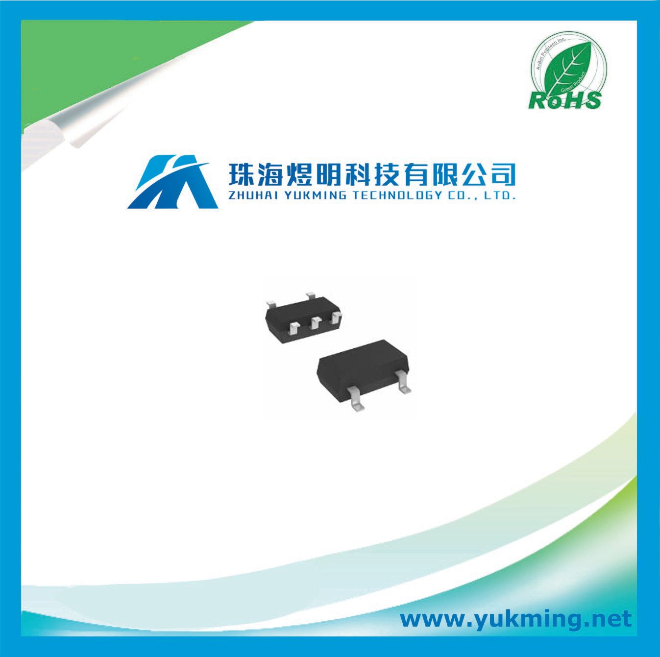 Electronic Component Bipolar (BJT) Arrays Pre-Biased Transistor