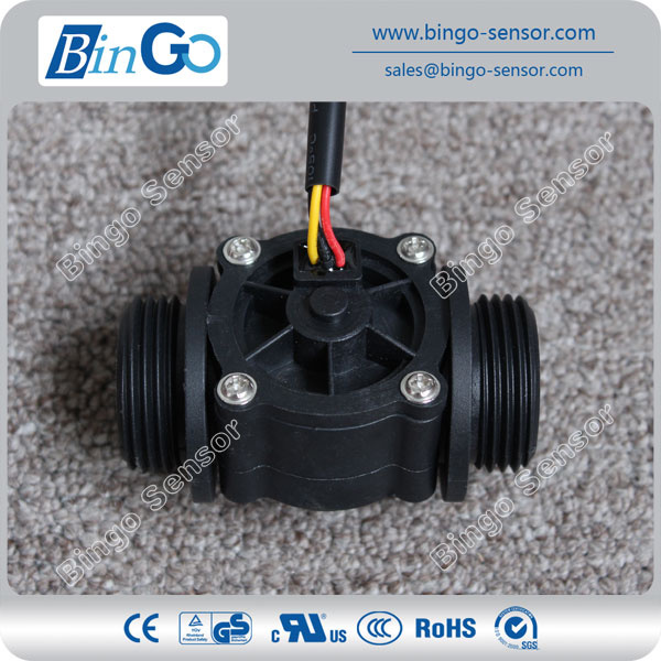 G1'' Rate 1-60L/Min Plastic Water Flow Sensor, Low Price Flow Sensor for Drinking Water