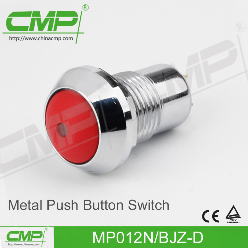12mm Metal Pushbutton Switch with Ball Head