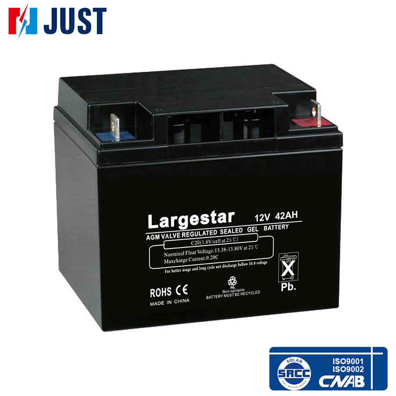 UPS Battery Deep Cycle Battery AGM Valve Regulated Sealed Gel Battery 12V 42ah