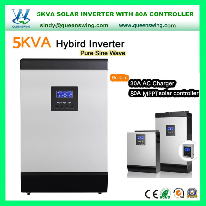 5kVA Hybrid Solar Home Used Power Inverter with 80A Solar Controller (QW-5kVA4880)