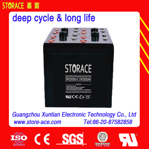 2V 2000ah Solar Battery for Power Generation System