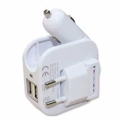 Double USB Creative Car Charger with Phone Charger