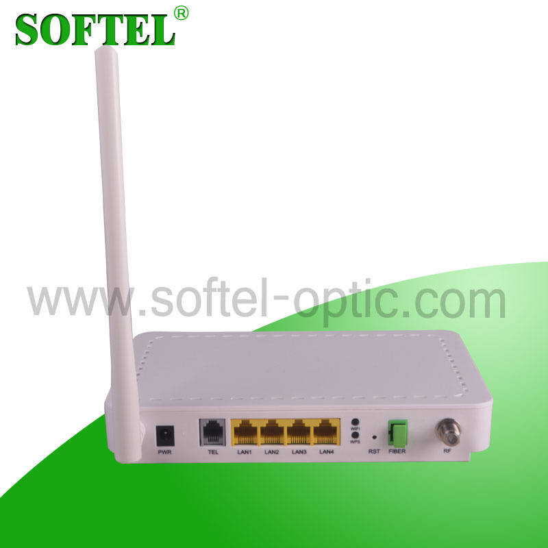 4fe+1pots+CATV+WiFi Epon ONU for Triple Play Solution