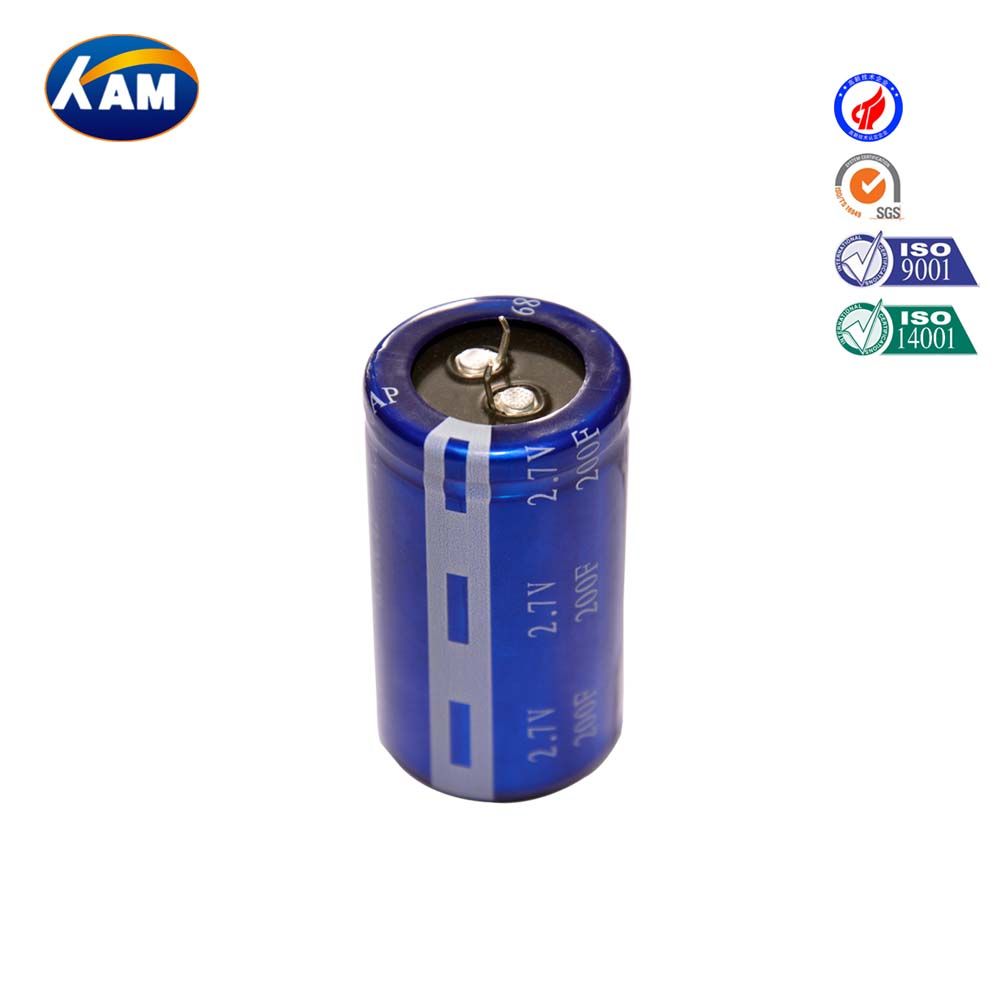 Super Capacitor 2.7V 200f Winding Series Kamcap Farad Capacitor High Quality with RAM Car Recorder Intelligent Instrumentation UPS Toy Vacuum Switch Sue