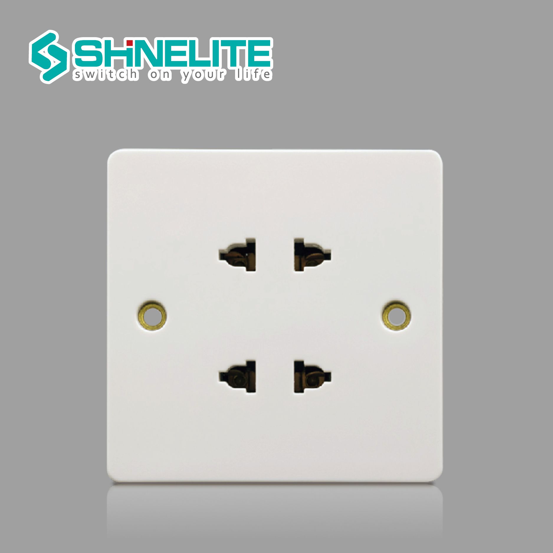 2 Gang 16 AMP Multi Function Switch Socket