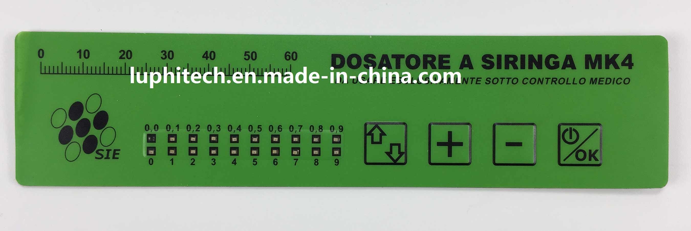 Graphic Overlay Mat Enbossing Surface Tactile Metal Domes PCB