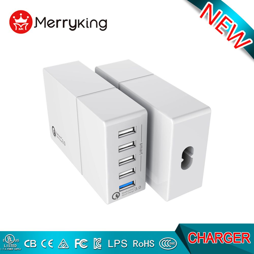 Multi Ports 5V 6.8A Total Smart & Type-C USB Travel Charger Free Samples