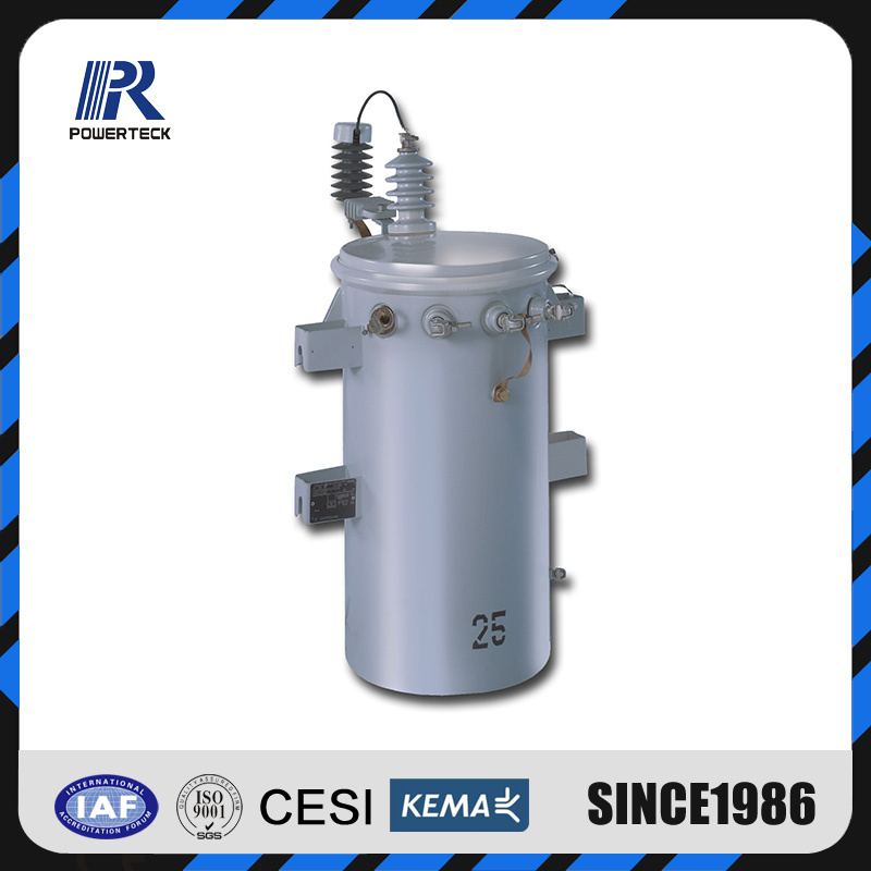 13.2kv 10kVA Oil Immesed Pole Mounted Single Phase Csp Transformer