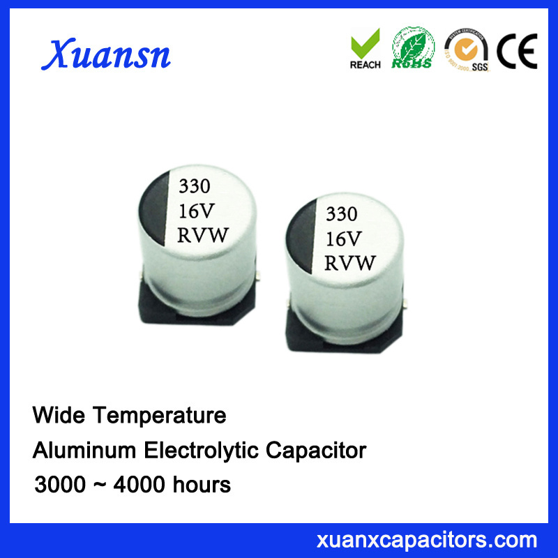 High Quality 330UF 16V 3000hours SMD Capacitor for Sale