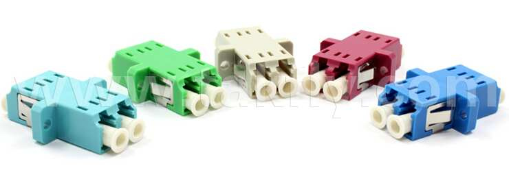 Customized Singlemode/Multimode Duplex with Flange LC Fiber Optical Adapter