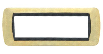 LV24-6 Italian Plastic 7 Module Wall Plate