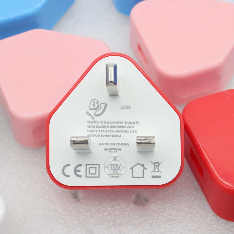 5W UK Adapter for iPhone iPad USB Charger
