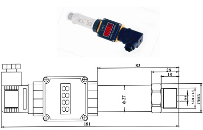 Absolute Pressure Differential Sensor Indicator Transmitter (HTW-CQ04531-IX)