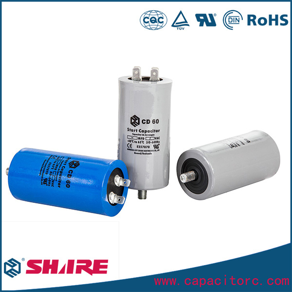 CD60 Motor Start Capacitor Refrigerating Compressor Capacitor Aluminum Electrolytic Capacitor