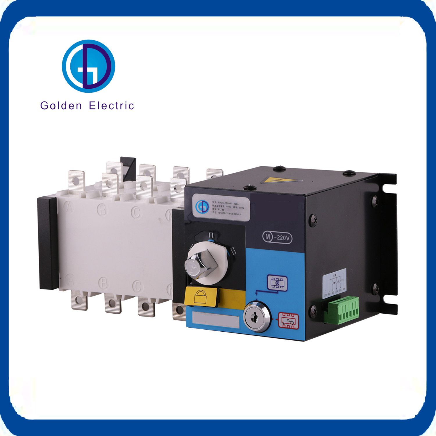 Automatic Changeover Switch 3 Pole 4 Pole 100A Generator