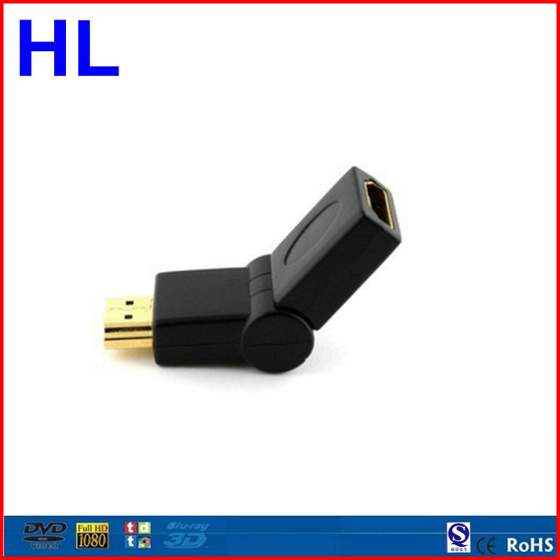 High Defination 1080P Round 90 Degree Rotatable HDMI Cable