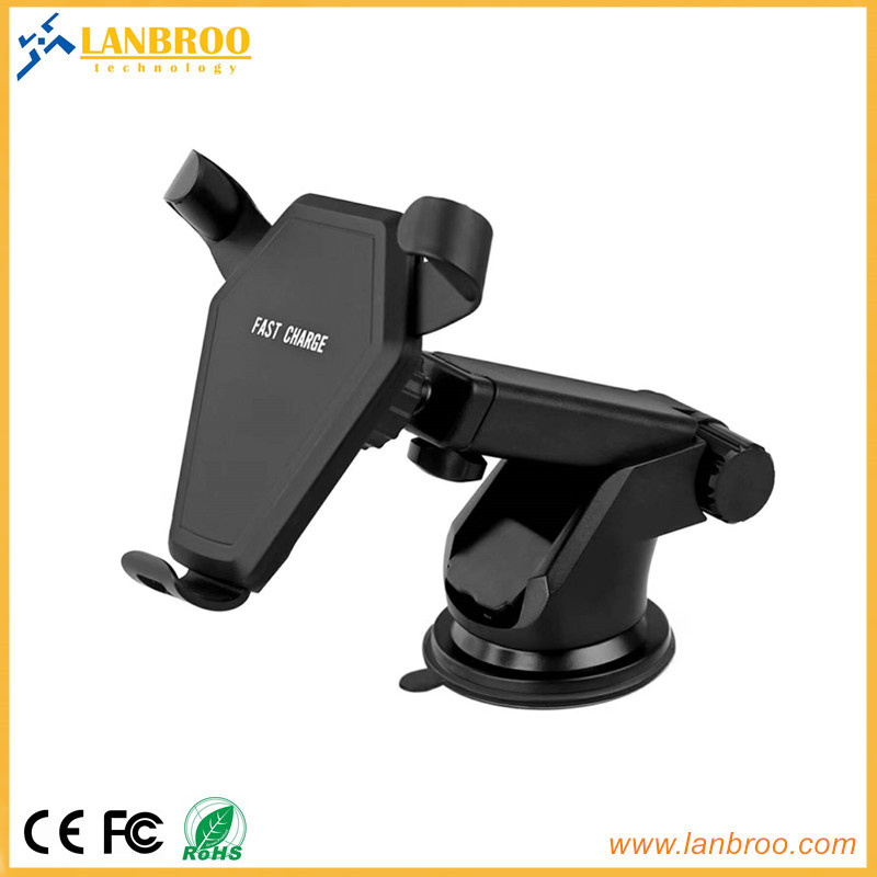 Universal Fast Wireless Car Charger Holder for Mobile Support 10W/7.5W/ 5W Output