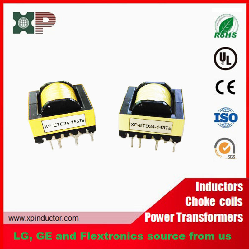 Etd34 Type High Frequency Transfomer Through Hole Flyback Transformer