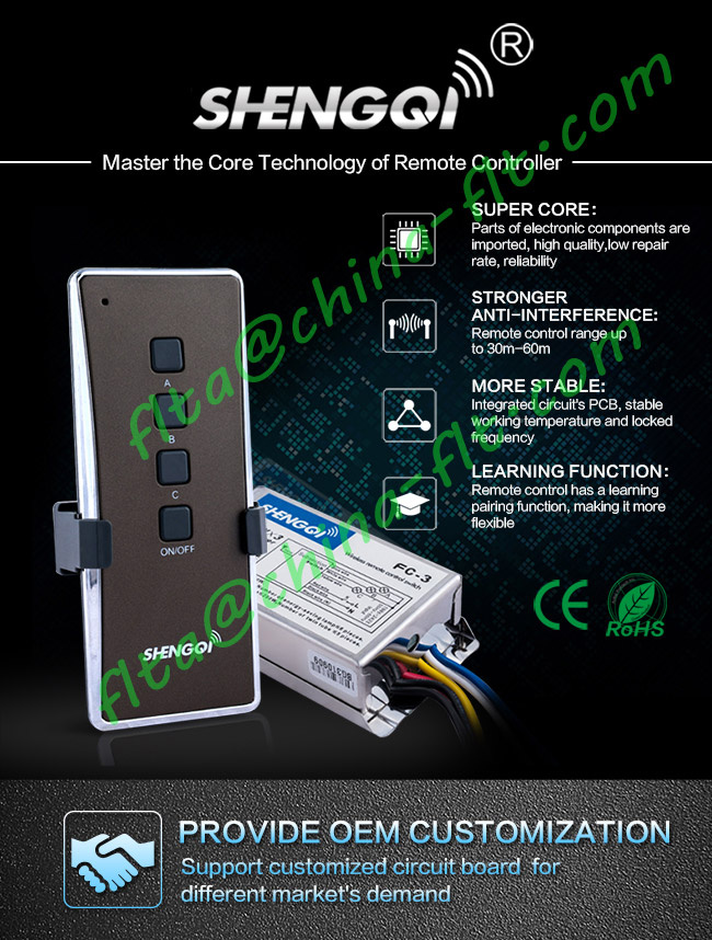 Cool Design Remote Control with Ce and RoHS FC-3
