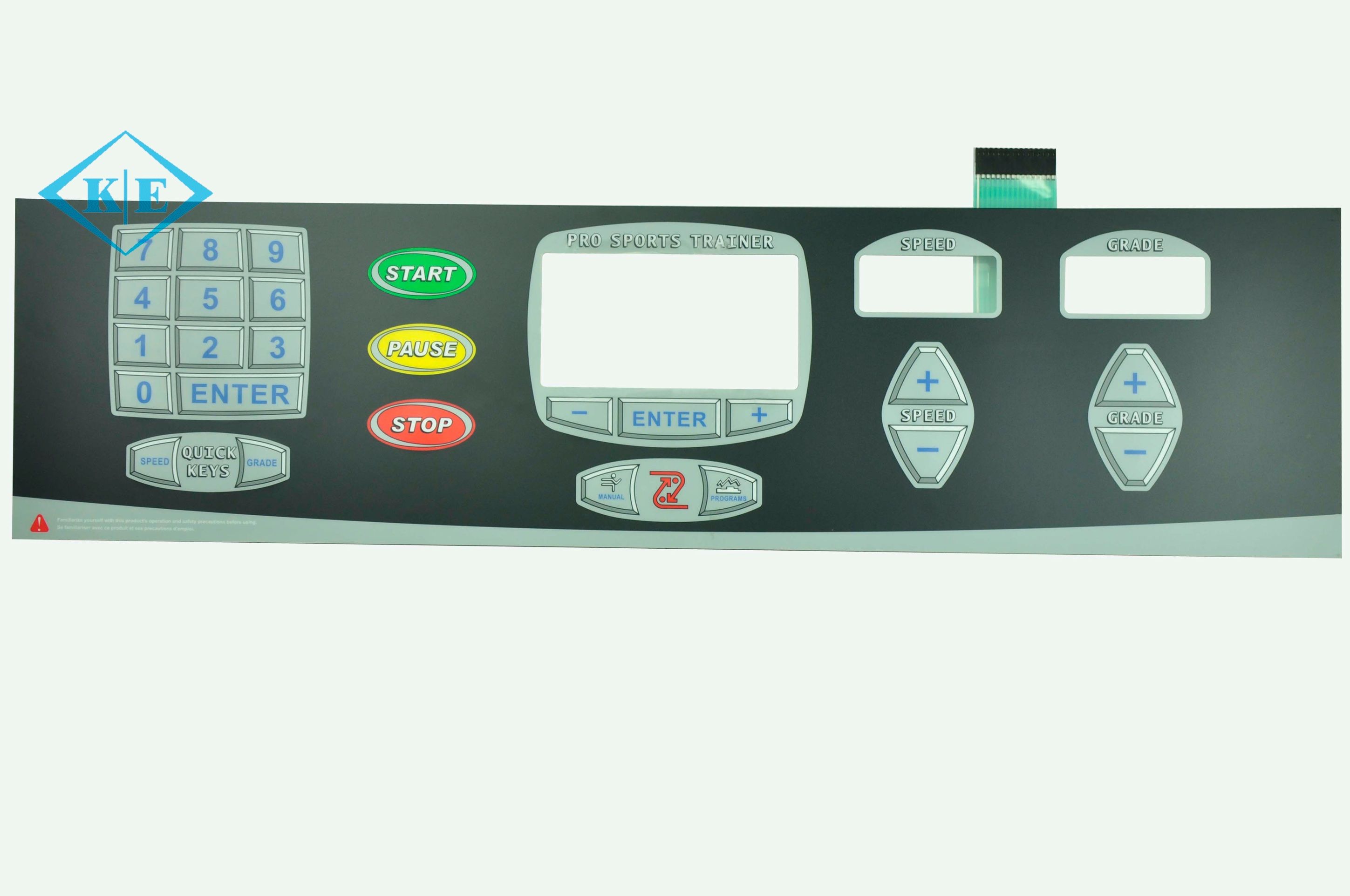 Flat Type Large Membrane Keypad with Alu Panel