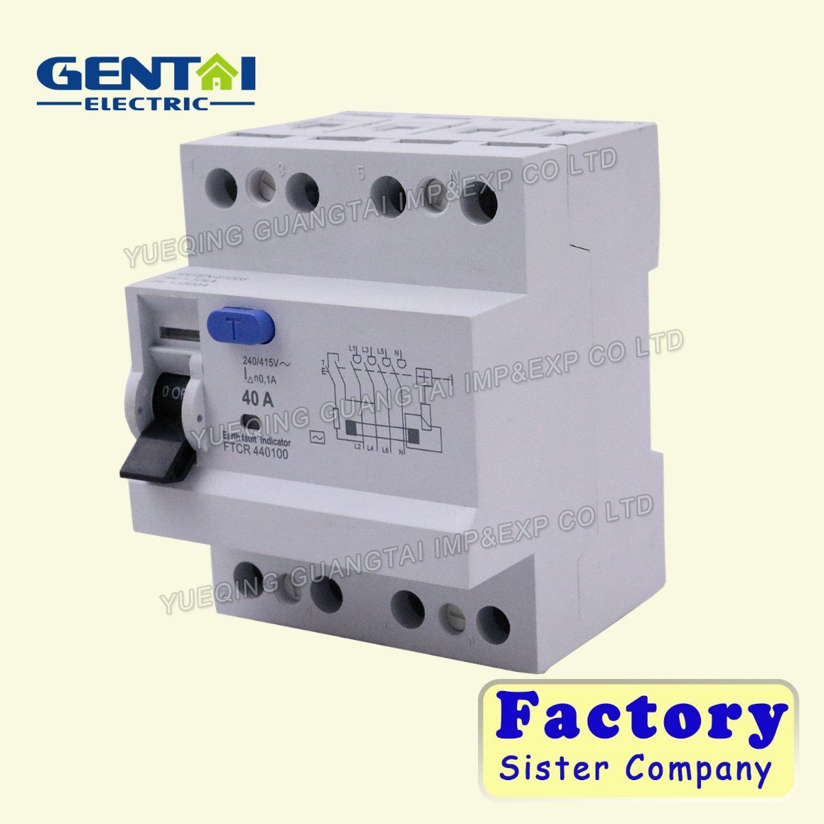1p+N Earth Leakage /Residual Current Circuit Breaker / RCBO/ELCB/RCCB