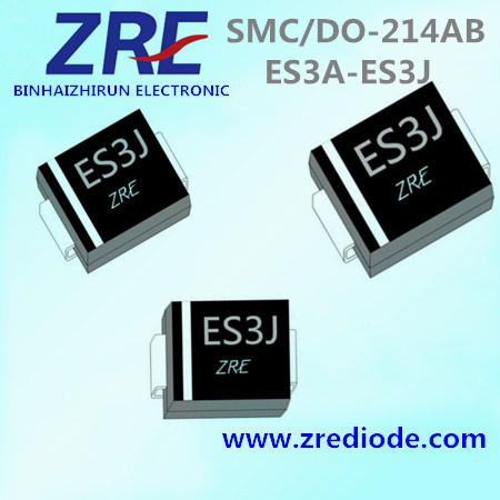 3A Es3a Thru Es3j Super Fast Recovery Rectifier Diode SMC/Do-214ab Package