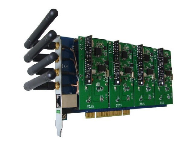 4 Ports GSM CDMA PCI Asterisk Card Asterisk Telephony Card (GC400P)