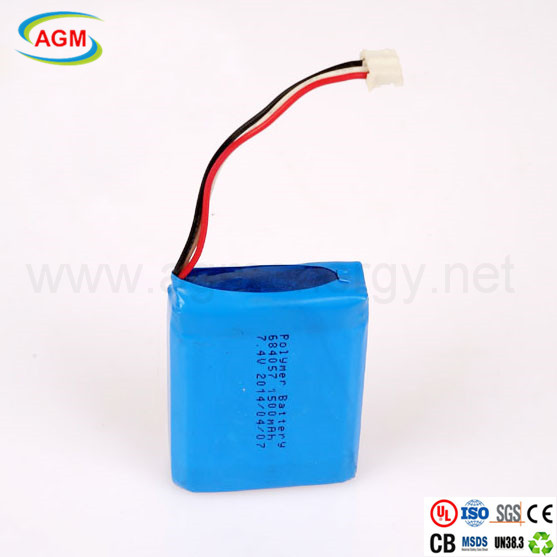 Stable Quality 684057 1500mAh 7.4V Lithium Battery