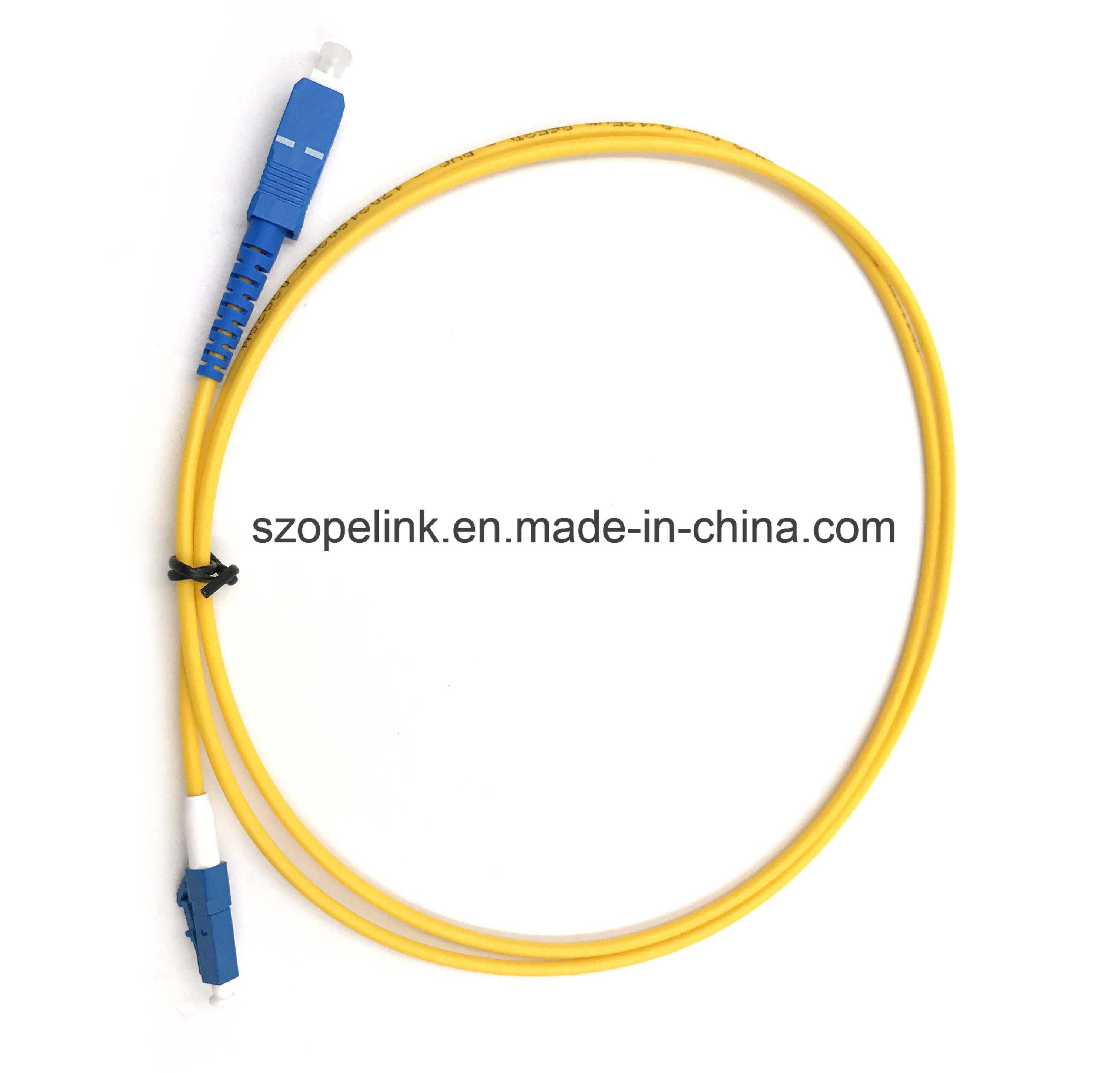 Fiber Optic Cable Sc-LC/PC 9/125 Simplex Patch Cords