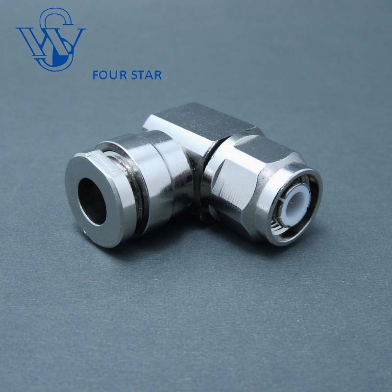 Male Plug 90 Degree Clamp TNC RF Connector for LMR300 Cable