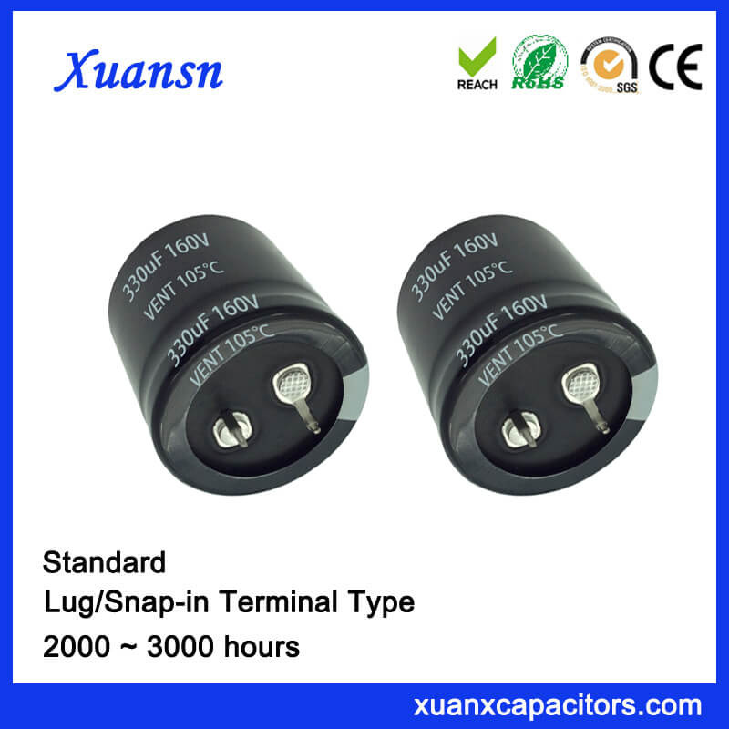 330UF 160V Snap in Electrolytic Capacitor 3000hours