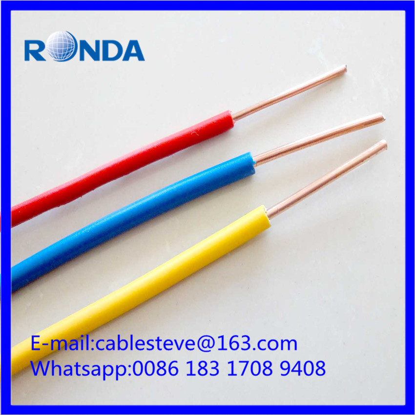 H07V-U solid PVC electrical cable 1.5