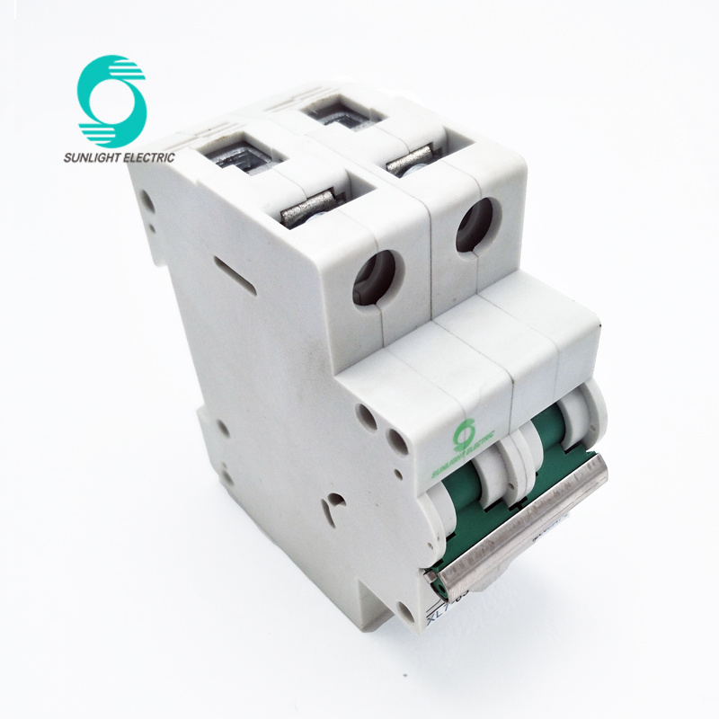 Top Quality Sunlight XL7-63 Circuit Breaker DC 2p 10A 500V Mini Electrical MCB