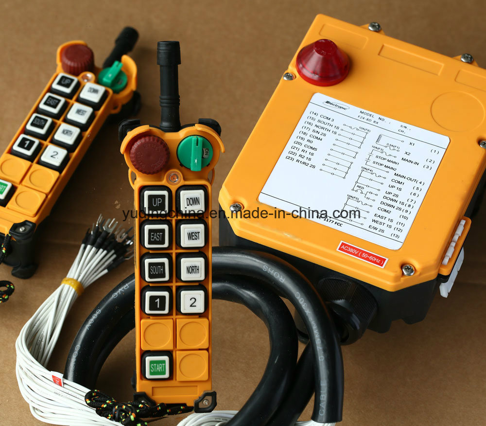 2 Transmitters 8 Channels Hoist Crane Radio Remote Control System