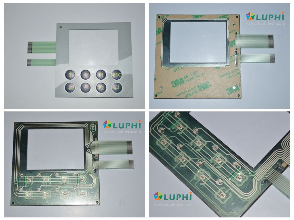 Backlighting Embossed Buttons Tactile Membrane Switch
