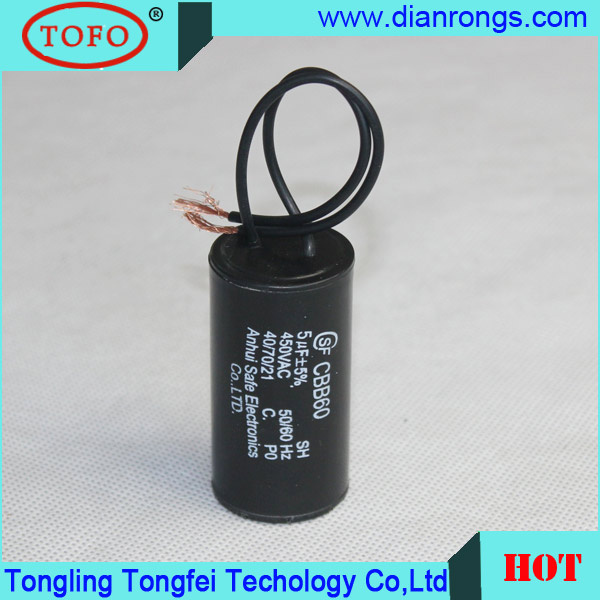 Lighting Capacitor Cbb60 250V/450V 20UF in Different Capacity