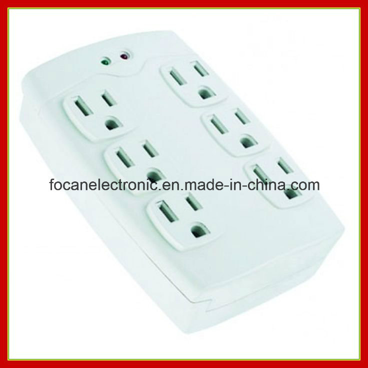 6 Outlets Surge Protected Current Tap