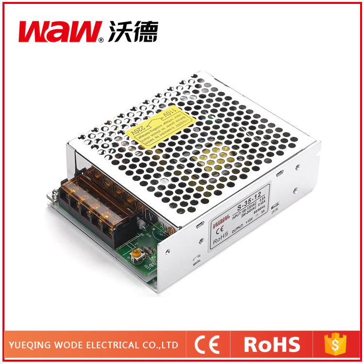 35W 24V 1.5A Switching Power Supply with Short Circuit Protection
