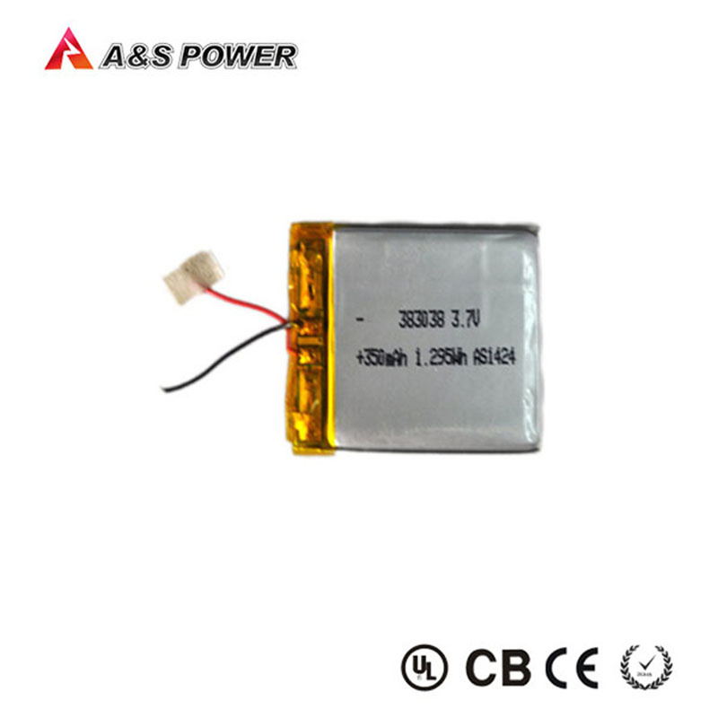 Rechargeable 383038 Lithium Polymer Battery 3.7V 350mAh for POS Machine