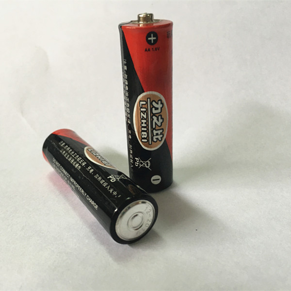 Mercury Free Carbon Zinc AA Battery (real image)