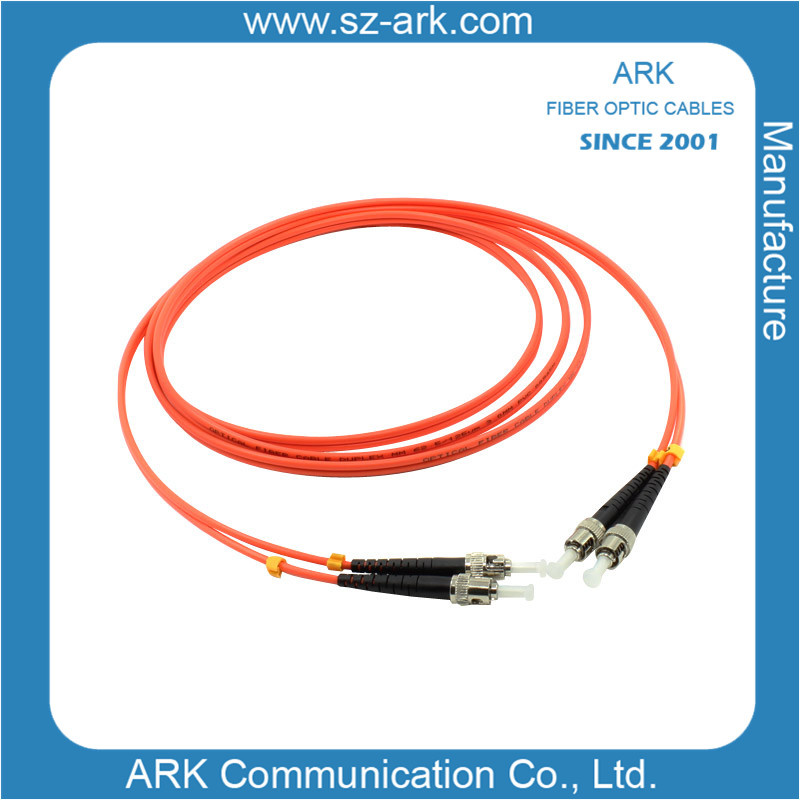 ST/PC-ST/PC Multimode Duplex Optical Fiber Jumper (5M)
