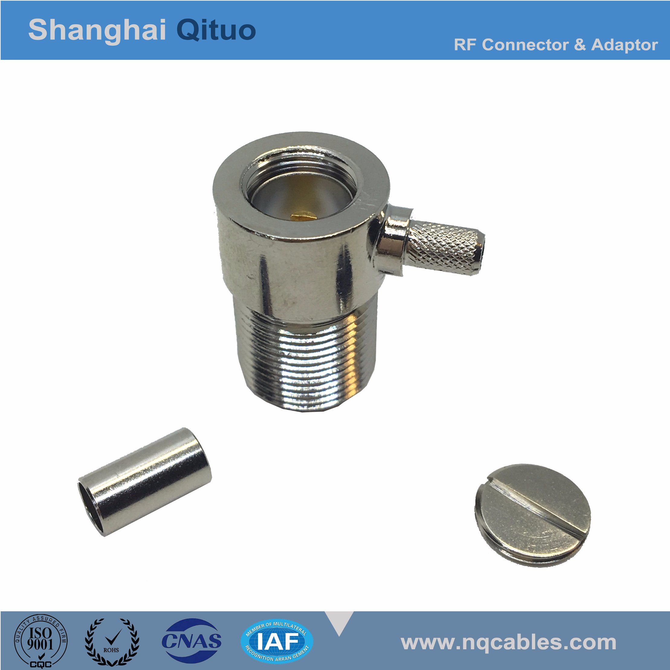RF Connector UHF (SL16) Right Angle Female Jack Crimp (UHF(SL16)-KW-C-1.5, -3, -5) (3 kinds)